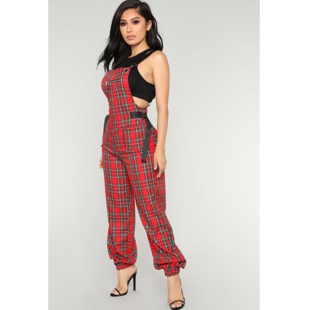 Plaid Jumpsuit